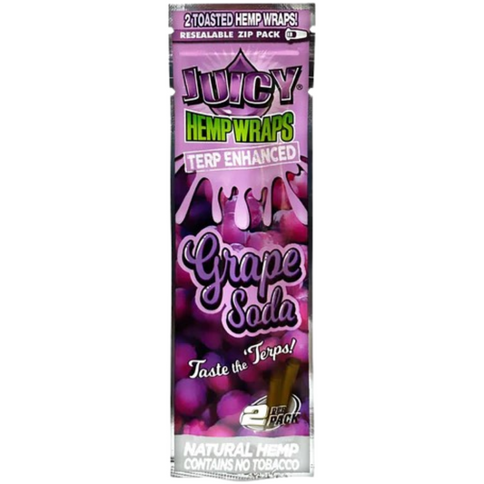 juicy grape soda hemp wraps