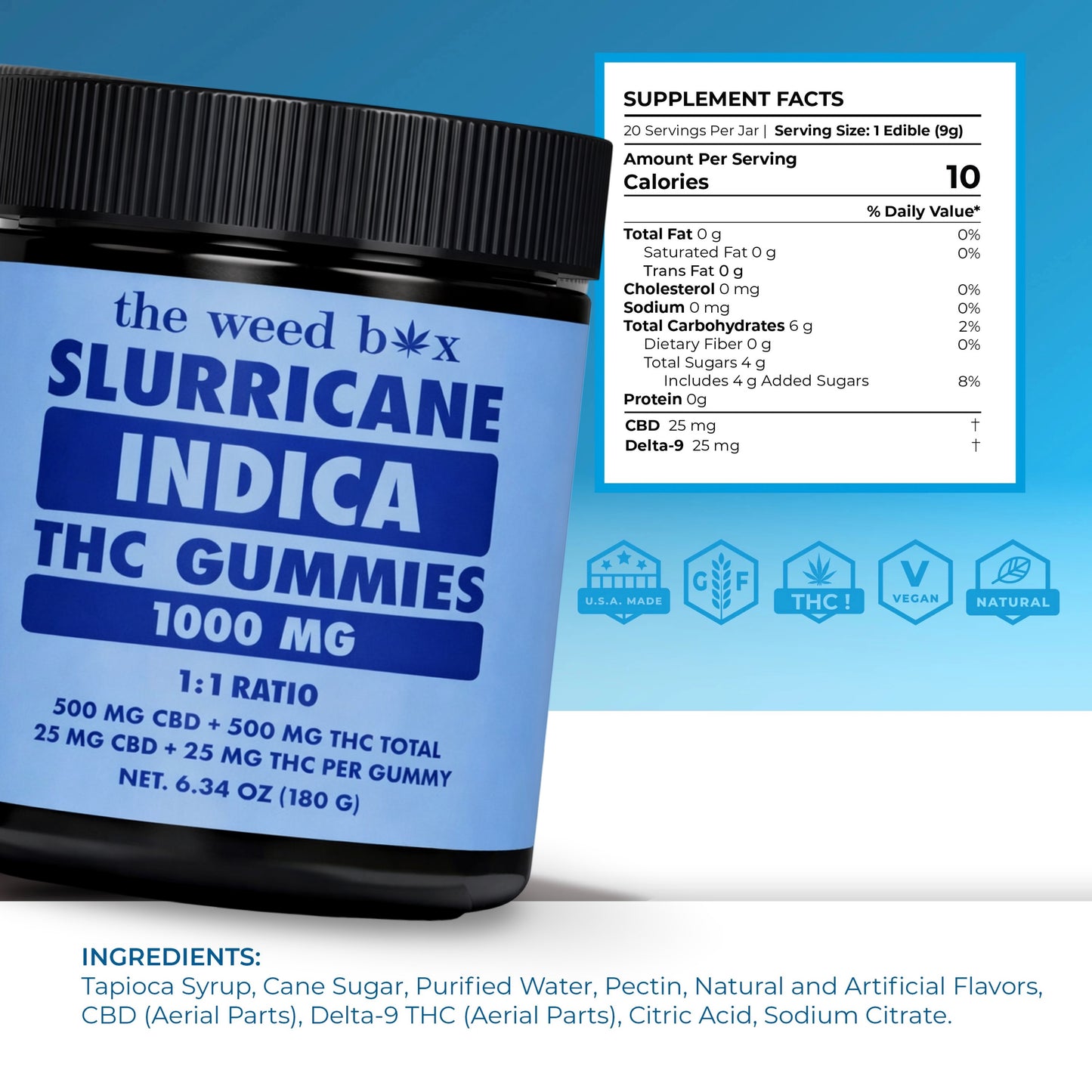 Delta 9 Gummies 1000mg | Slurricane