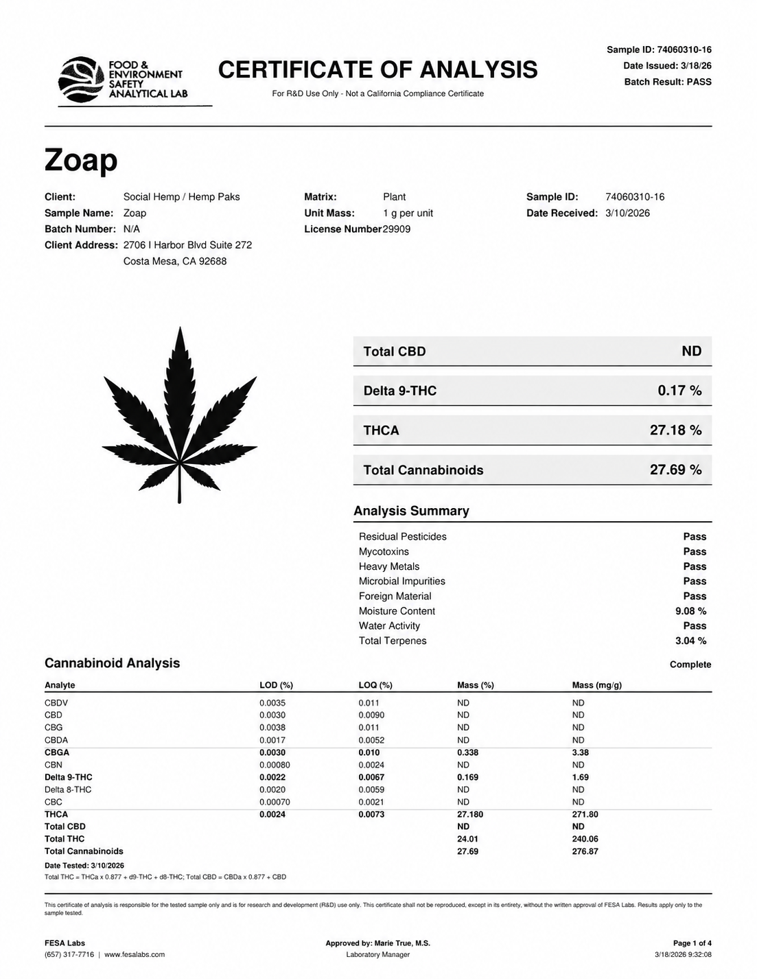 THCa Flower | Zoap Exotic