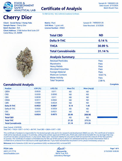 THCa Flower | Cherry Dior