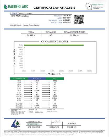 THCa Flower | Lemon Cherry Gelato Exotic Smalls 14g