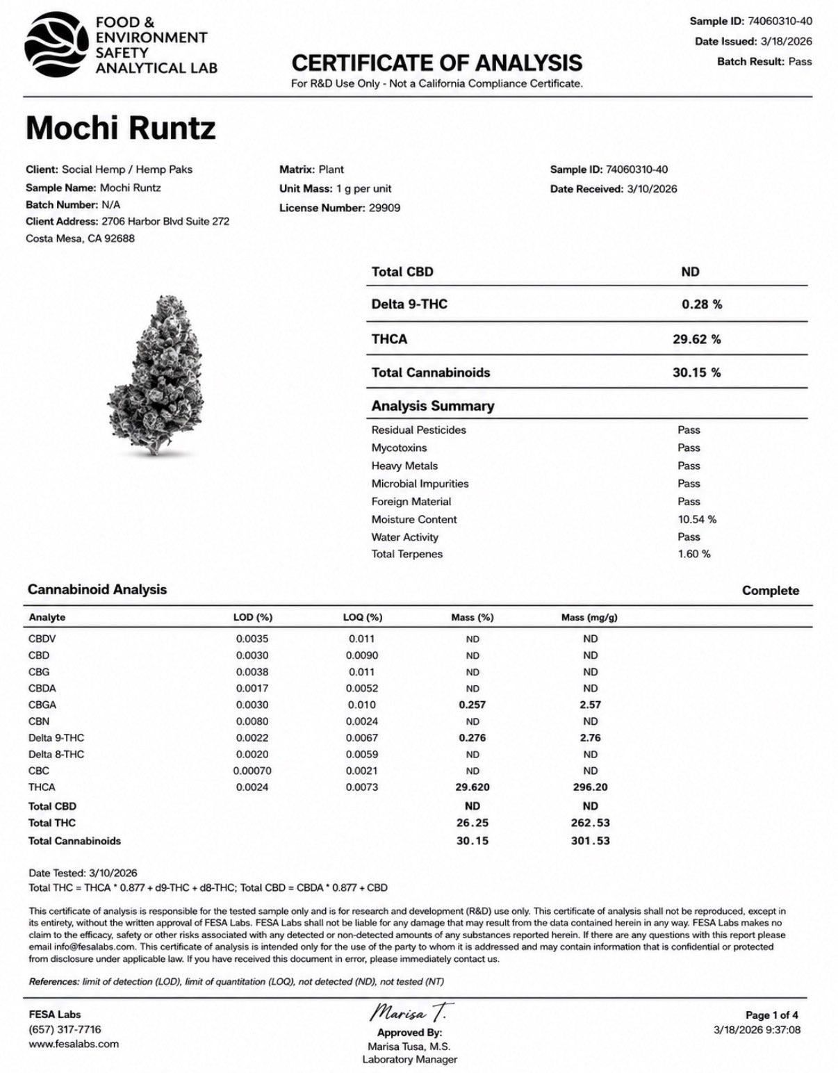 THCa Flower | Mochi Runtz