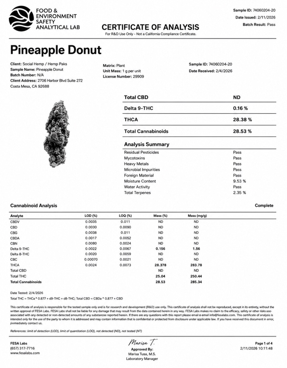 THCa Flower | Pineapple Donut