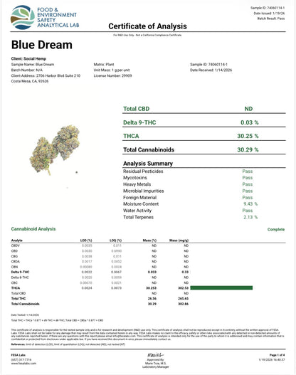 THCa Flower | Blue Dream