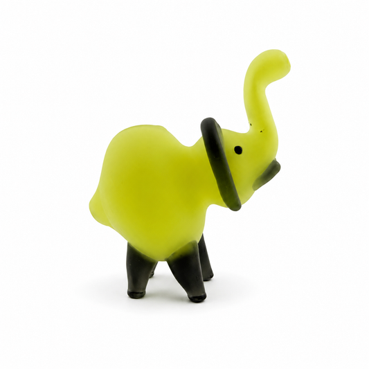 Elephant Hand Pipe | Yellow | Hand Blown