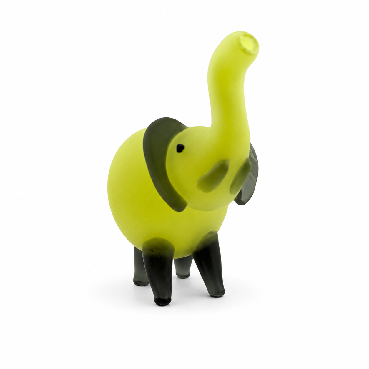 Elephant Hand Pipe | Yellow | Hand Blown