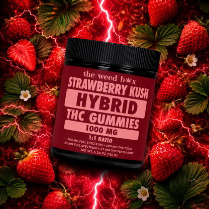 Delta 9 Gummies 1000mg | Strawberry Kush