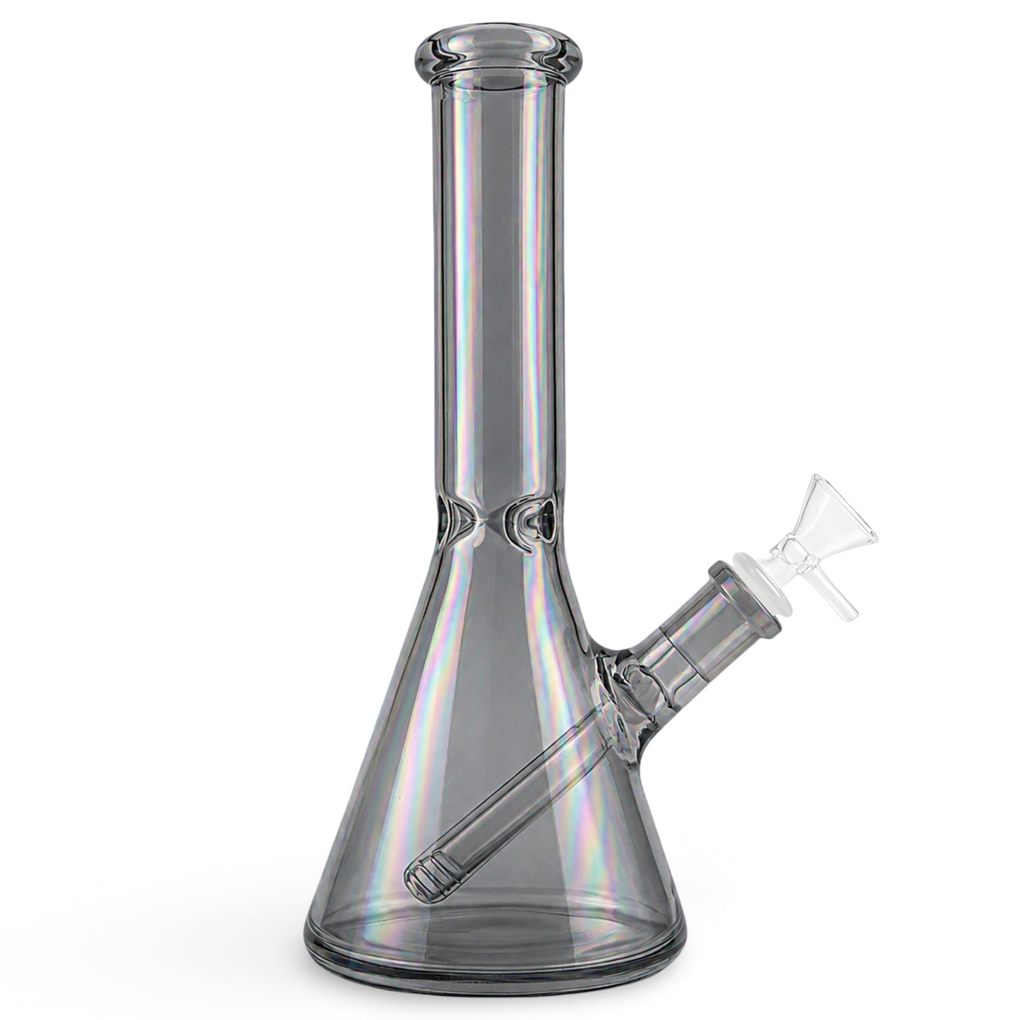 10” Beaker Bong | Iridescent Gray