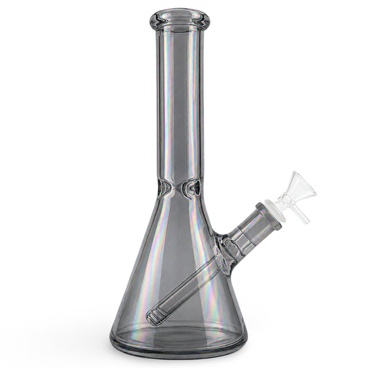 10” Beaker Bong | Iridescent Gray