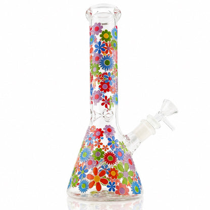 10” Beaker Bong | Flowers