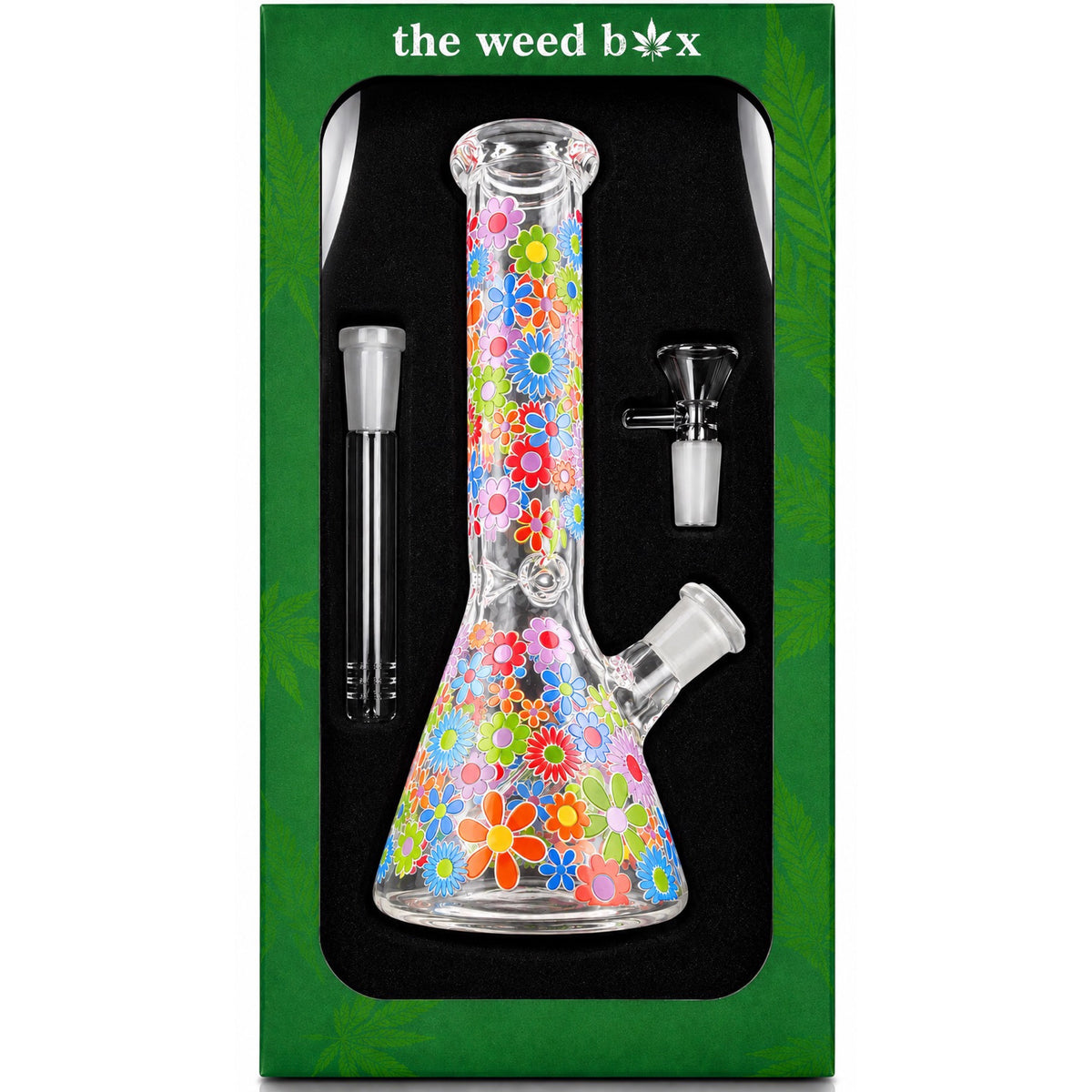 10” Beaker Bong | Flowers
