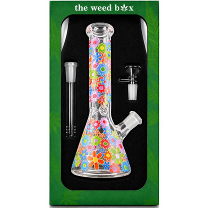 10” Beaker Bong | Flowers