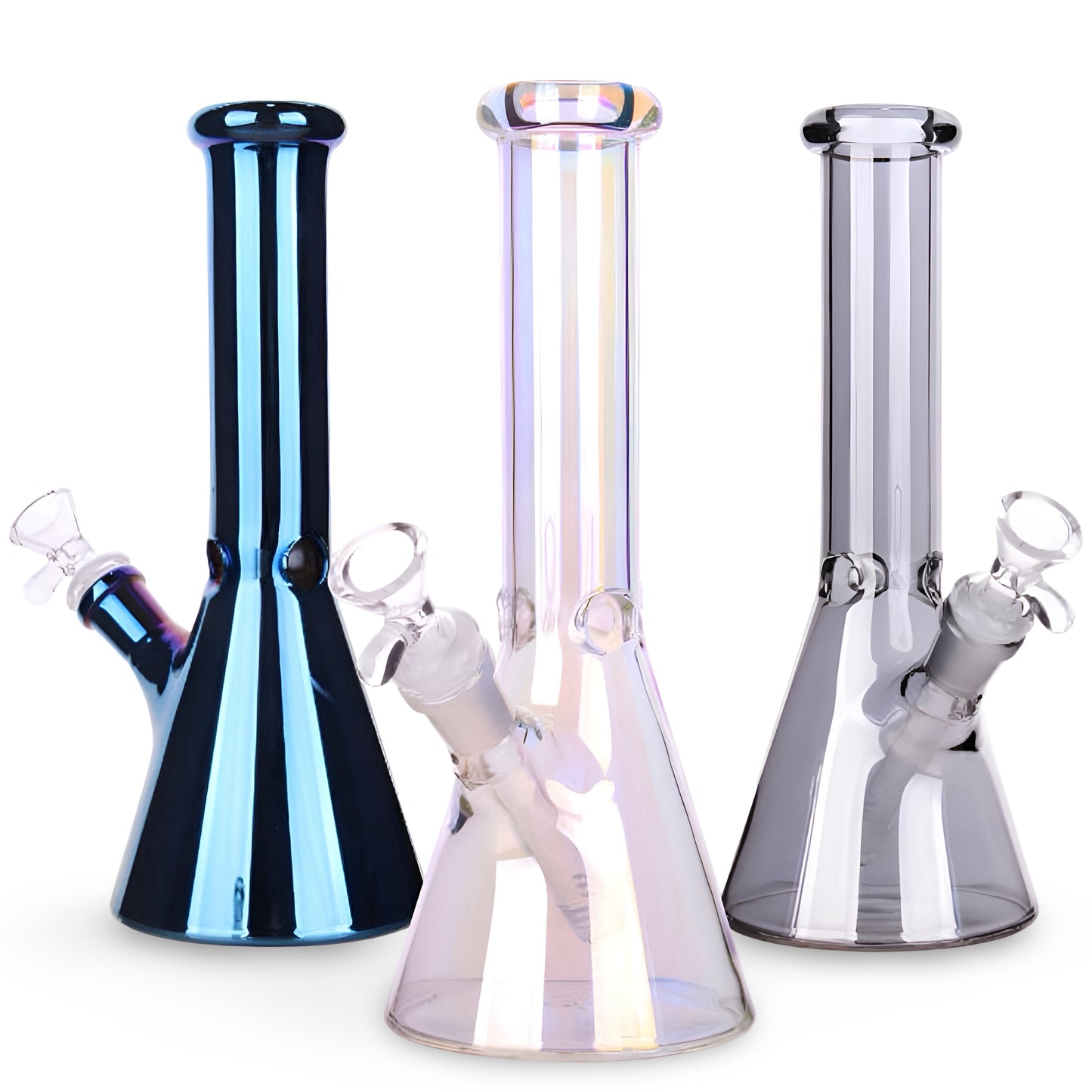 Iridescent beaker bong