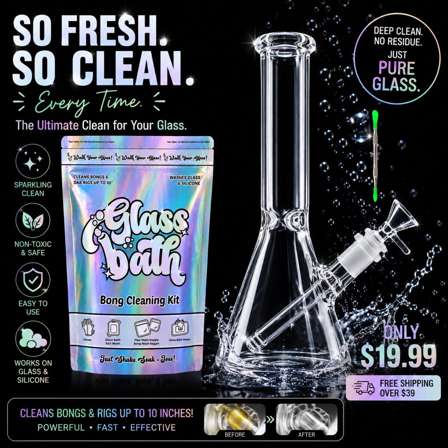 Glass Bath®️ Bong Cleaning Kit