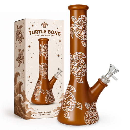 10” Sea Turtle Beaker Bong