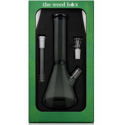 10” Translucent Black Beaker Bong