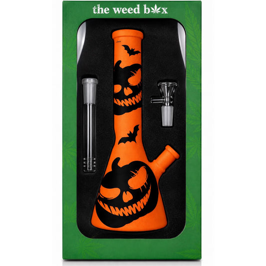 10” Beaker Bong | Jack-O-Lantern