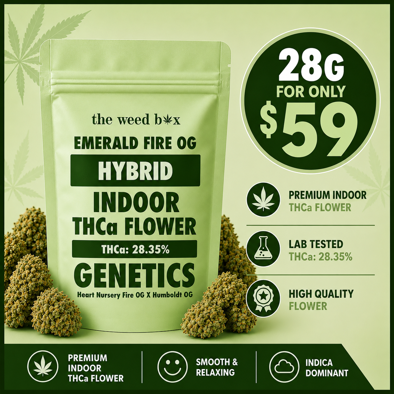 THCa Flower | Emerald Fire OG 28g