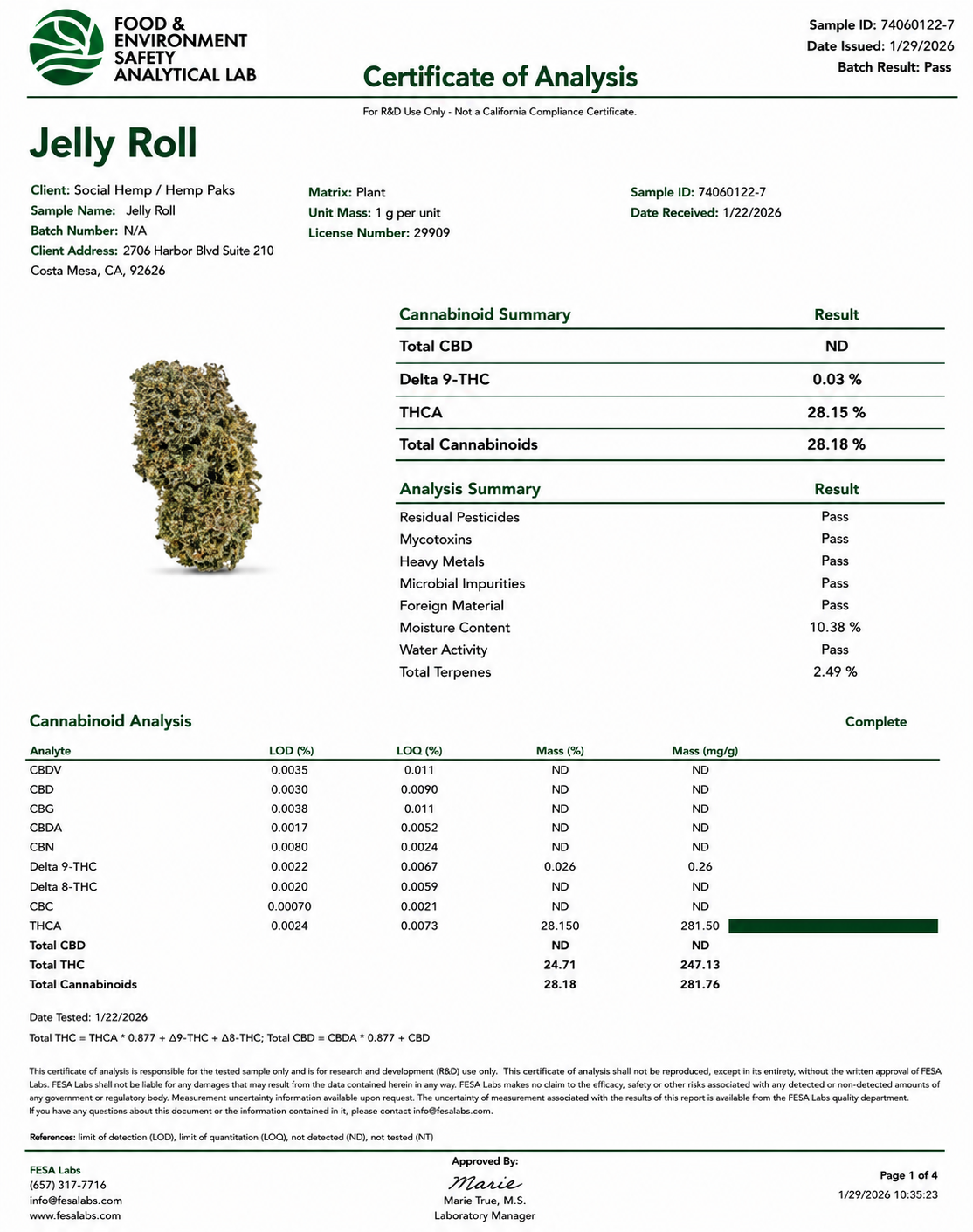 THCa Flower | Jellyroll