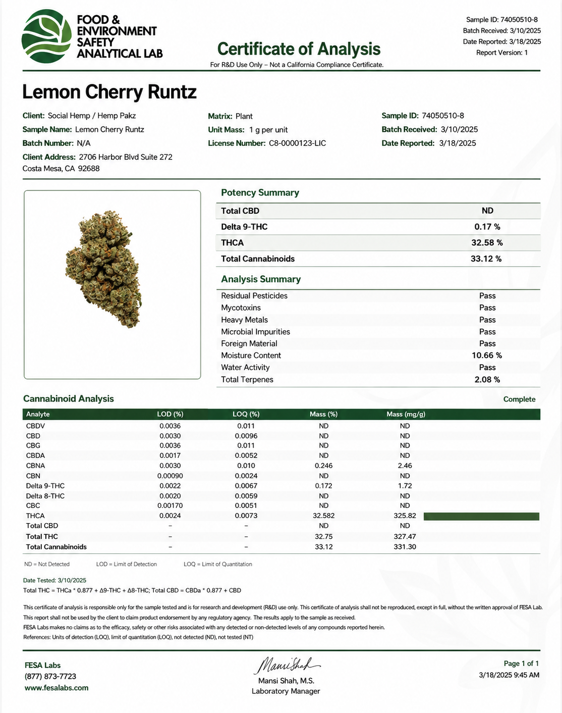 THCa Flower | Lemon Cherry Runtz