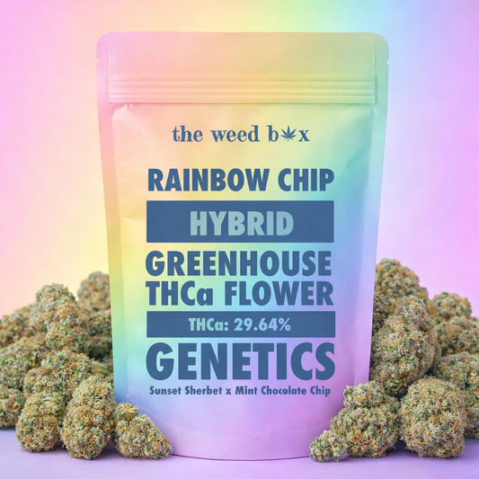 Shop THCa flower rainbow chip strain